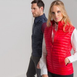 Plain fineline padded gilet 2786 Outer 40gsm, Lining 50gsm, Wadding 250 GSM